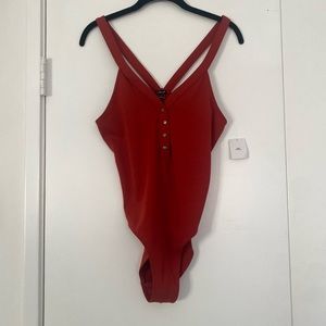 Urban Outfitters Red Bodysuit